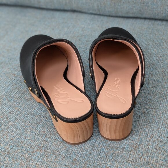 J. Crew convertible leather clogs black size 8.5 - Picture 5 of 6
